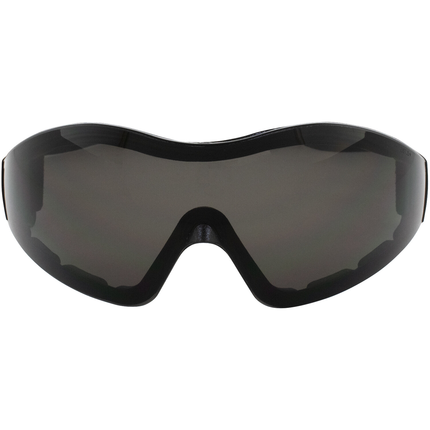 3 Birdz Boogie Black Padded Safety Goggles Clear Smoke + Yellow Anti-Fog Lenses