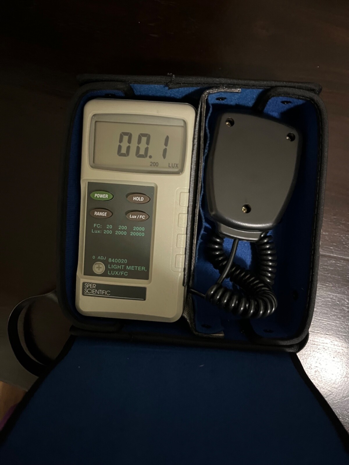 SPER Scientific Light Meter LUX/FC – Model 840020 – Used Working Condition Case