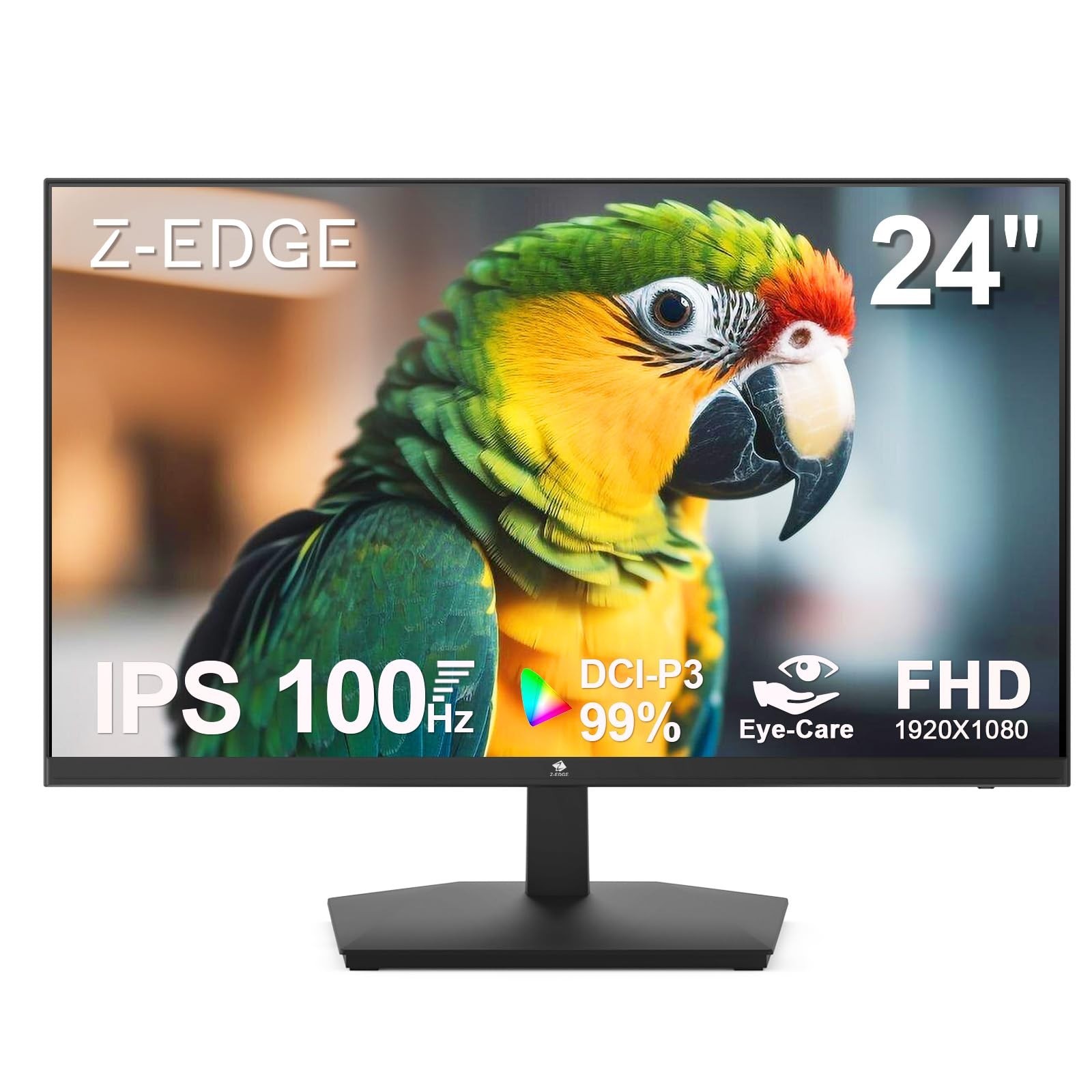 24 inch Monitor, Z-Edge Computer Monitor, Full HD 1920 x 1080p IPS 100Hz PC M…