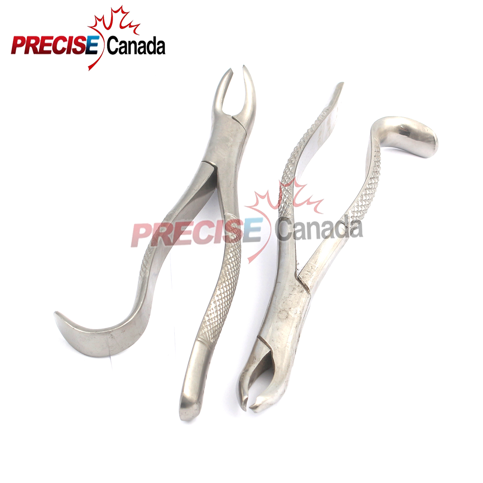 PRECISE CANADA 2 Dental Surgery Tooth Extracting Forceps # 18 L & 18 R