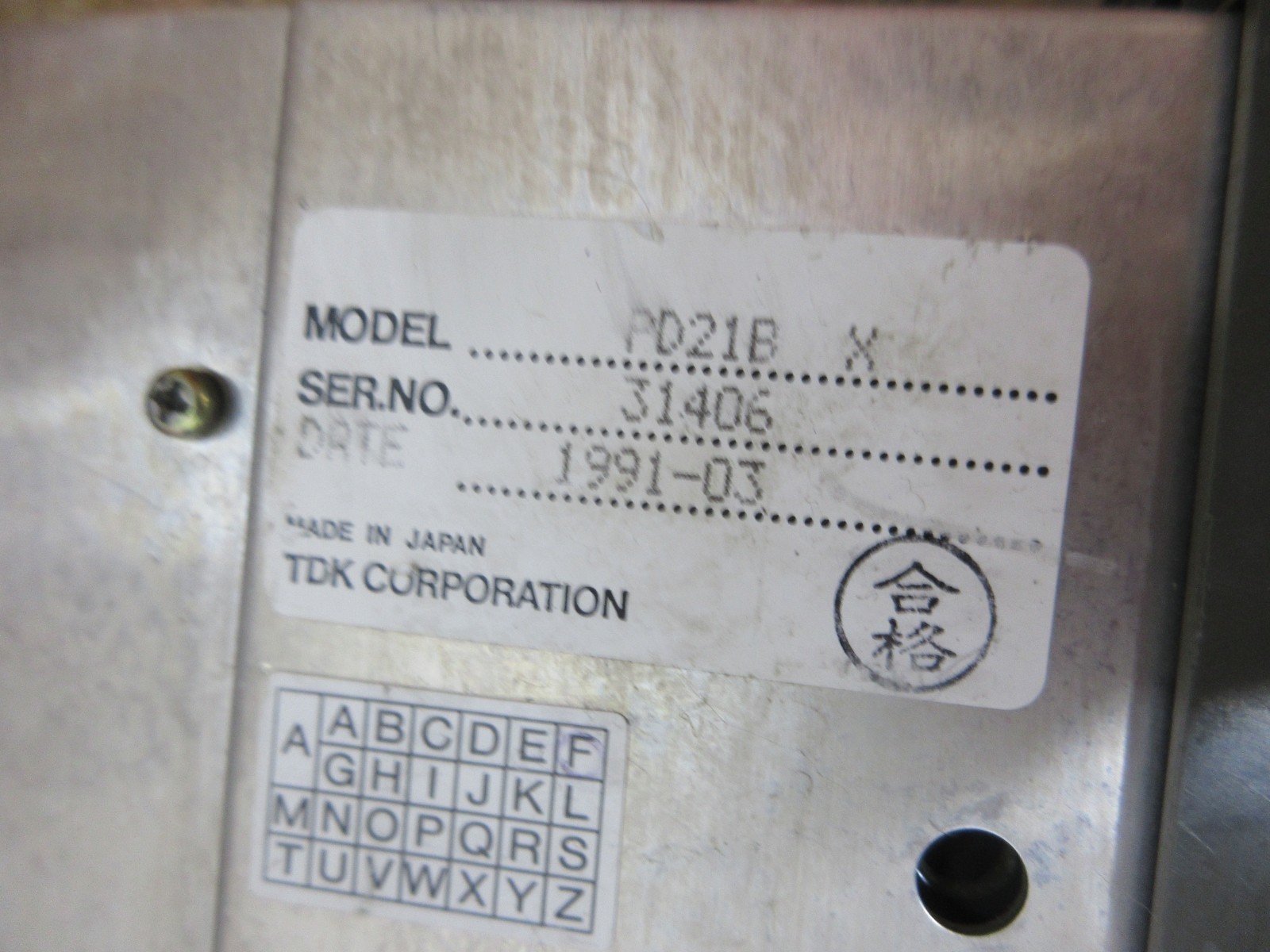 MITSUBISHI PD21B POWER SUPPLY PD21BX