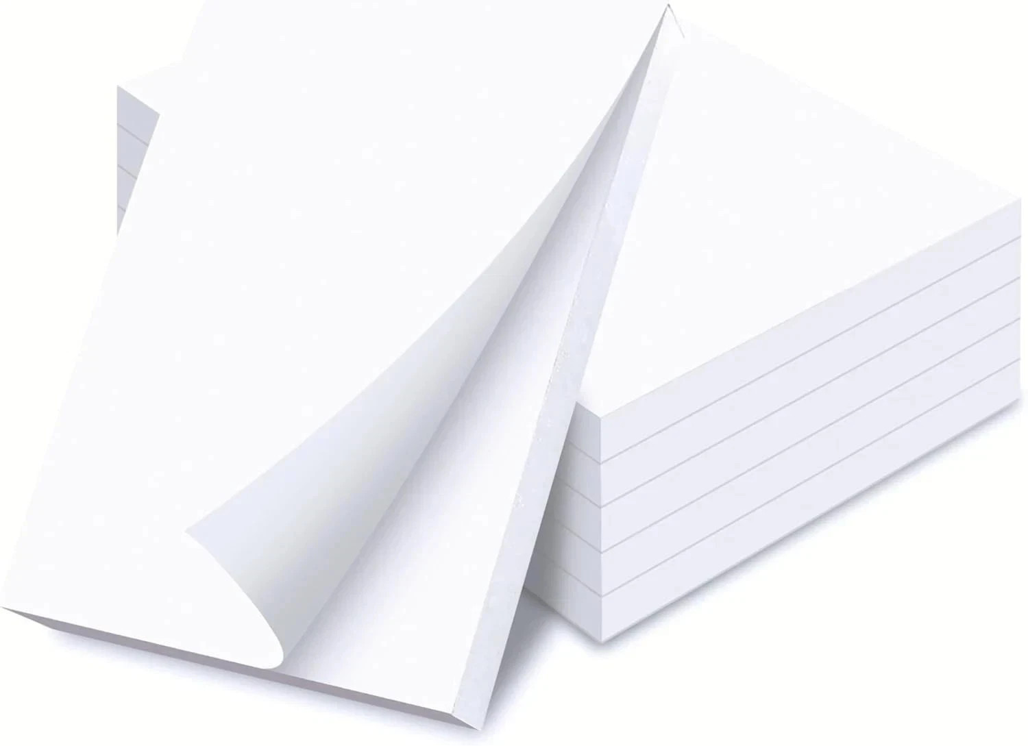 25 Pack Blank Notepads 3.75” x 5.125” | 100 Sheets Each | Blank Paper