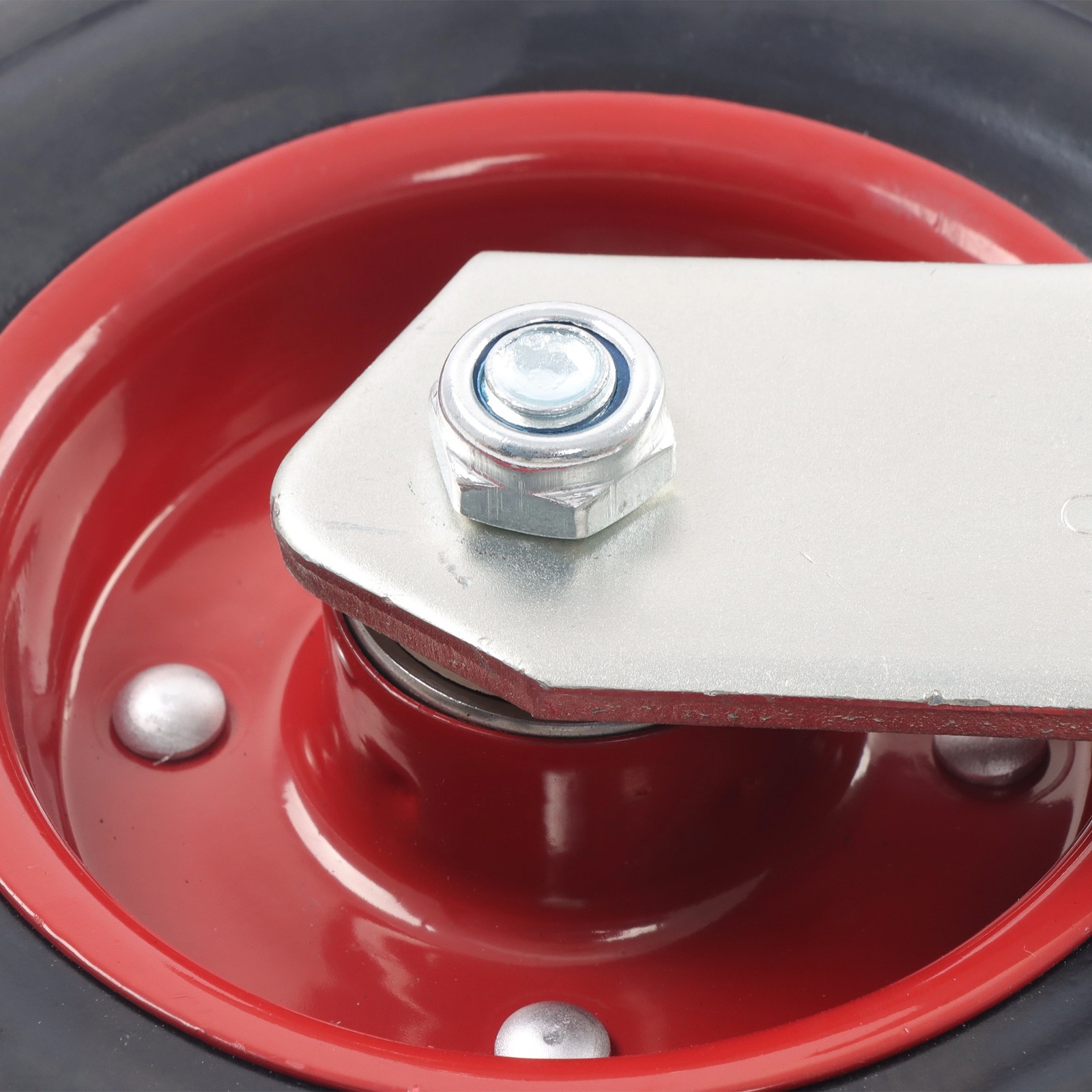 4 Pcs Rubber Wheels 2000lbs Load Capacity Heavy Duty Swivel Caster Wheels 8″