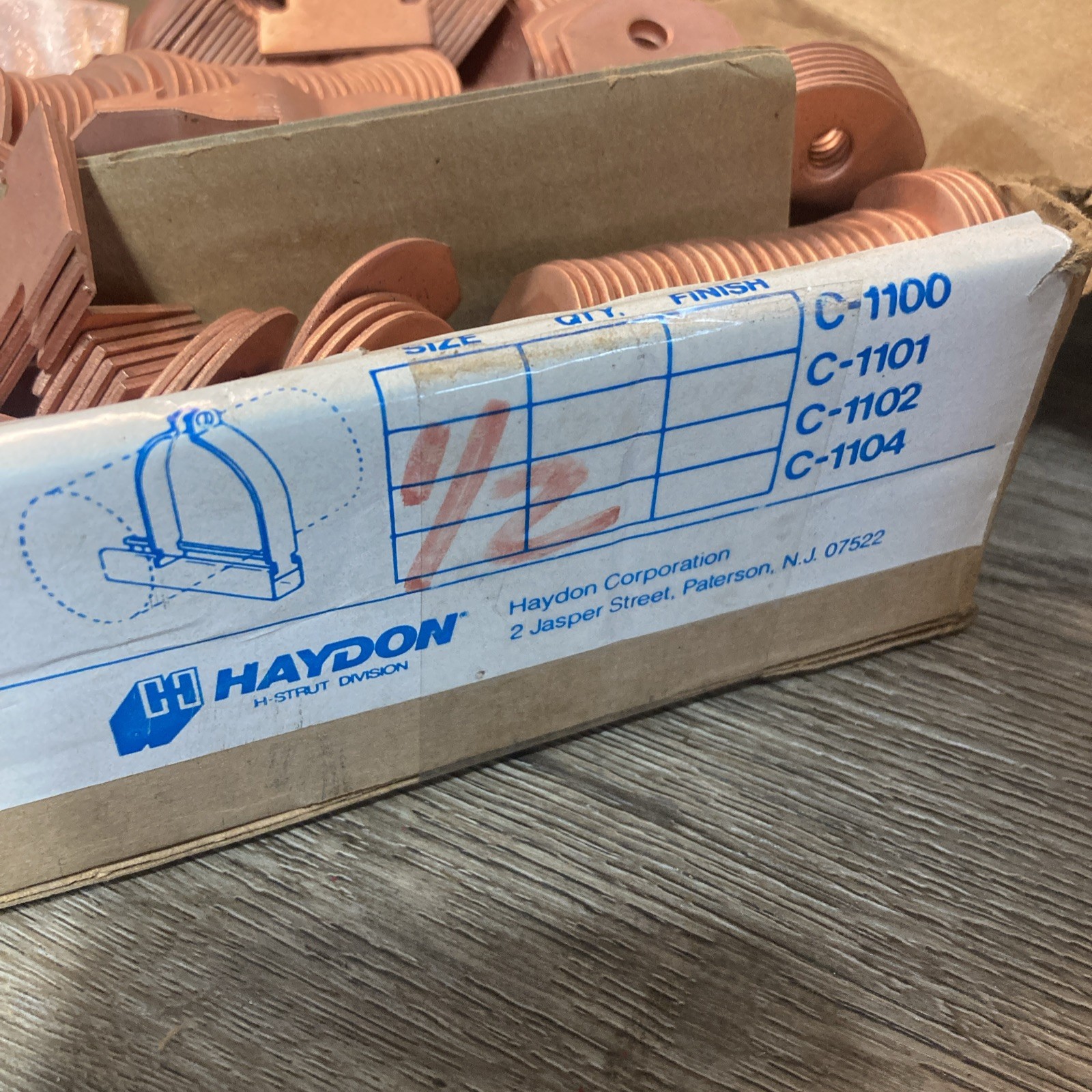 Haydon C-1101 1/2” Copper Coated Strut Clamp See Notes Make Offer
