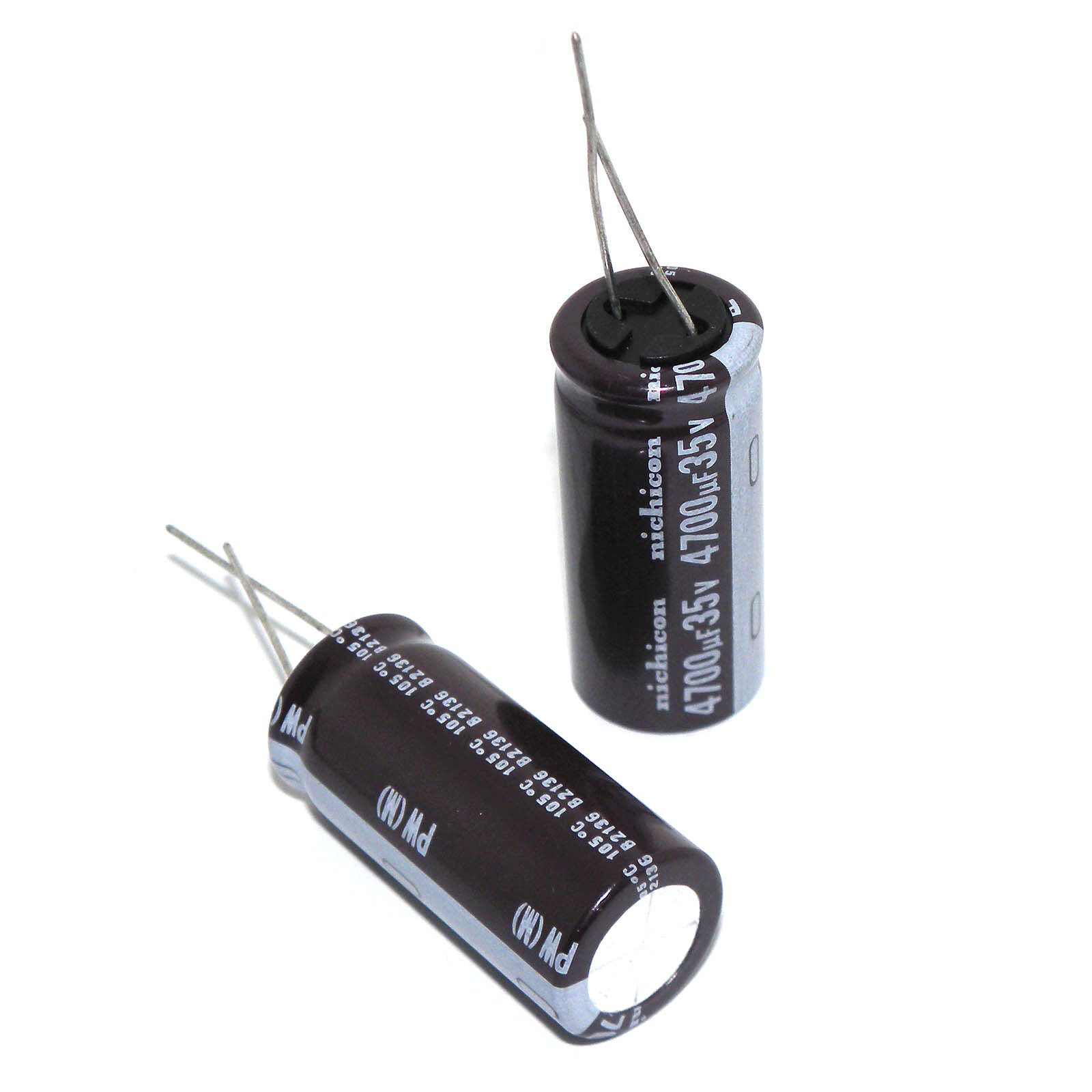 5x 4700UF 35V Radial Electrolytic Capacitors 35v4700uf Nichicon PW