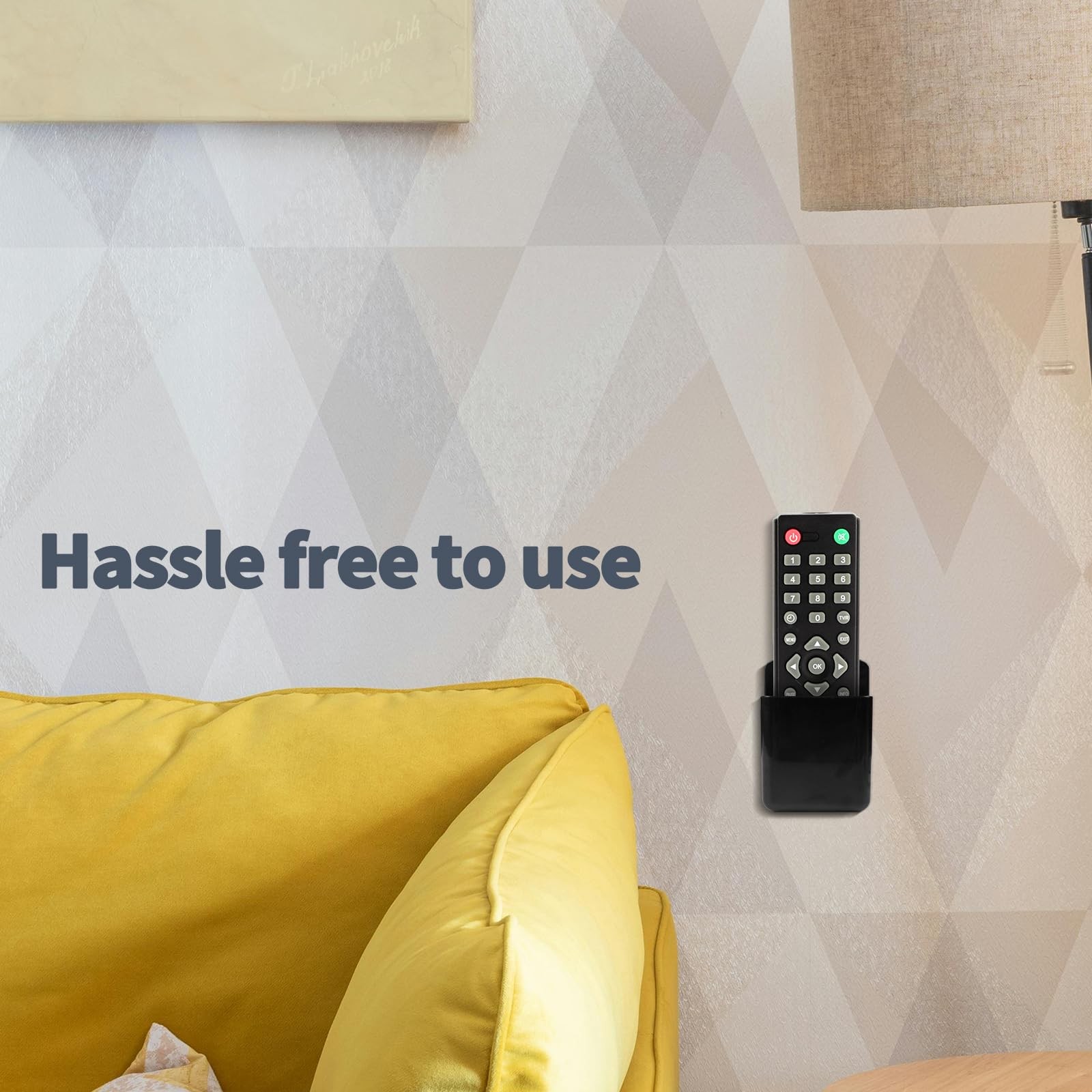 2 PCS Remote Control Holders Wall Mount Self Adhesive Organizer Storage Box