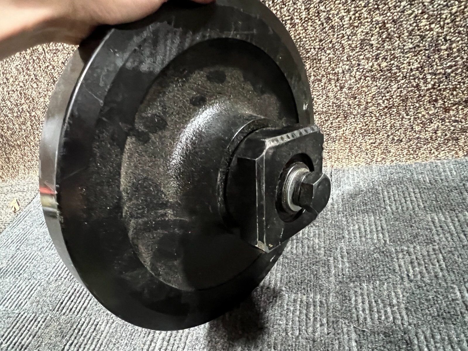 Rear Idler Roller 2″ Roller Width 3.5″ Roller to Edge 3.85″ Center Lip to Roller