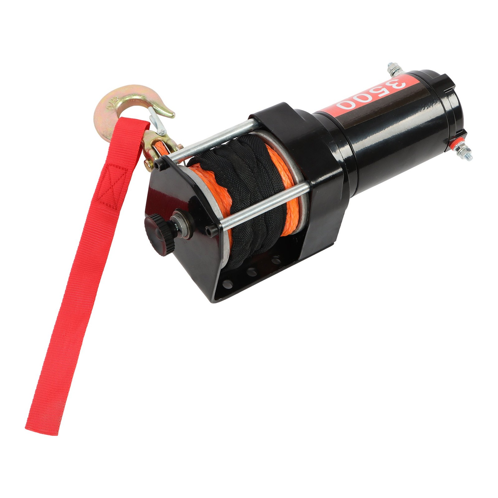 3500lbs Electric Winch 12VDC/1.5HP Copper Motor With 3/16″ x 39′ Synthetic Rope