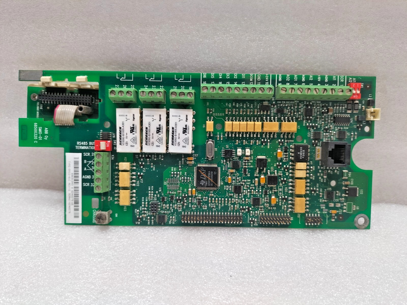 ABB SMIO-01C REV:G CONTROL BOARD 68500320C