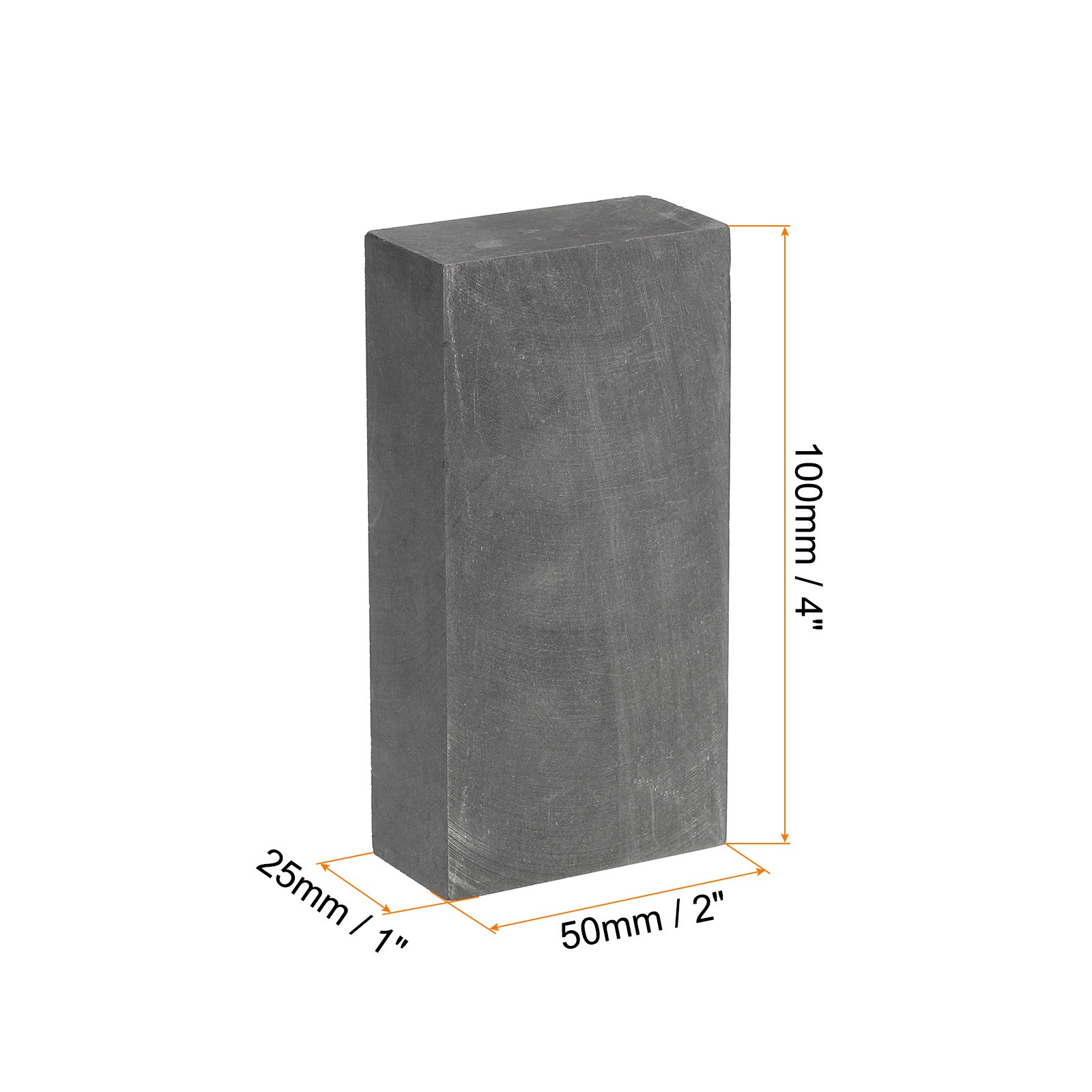 Graphite Block Ingot Rectangle Graphite Electrode Plate Board 100x50x25mm