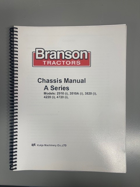 Branson Chassis Manual A Series 2910(i), 3510A(i), 3820(i), 4220(i), 4720(i)