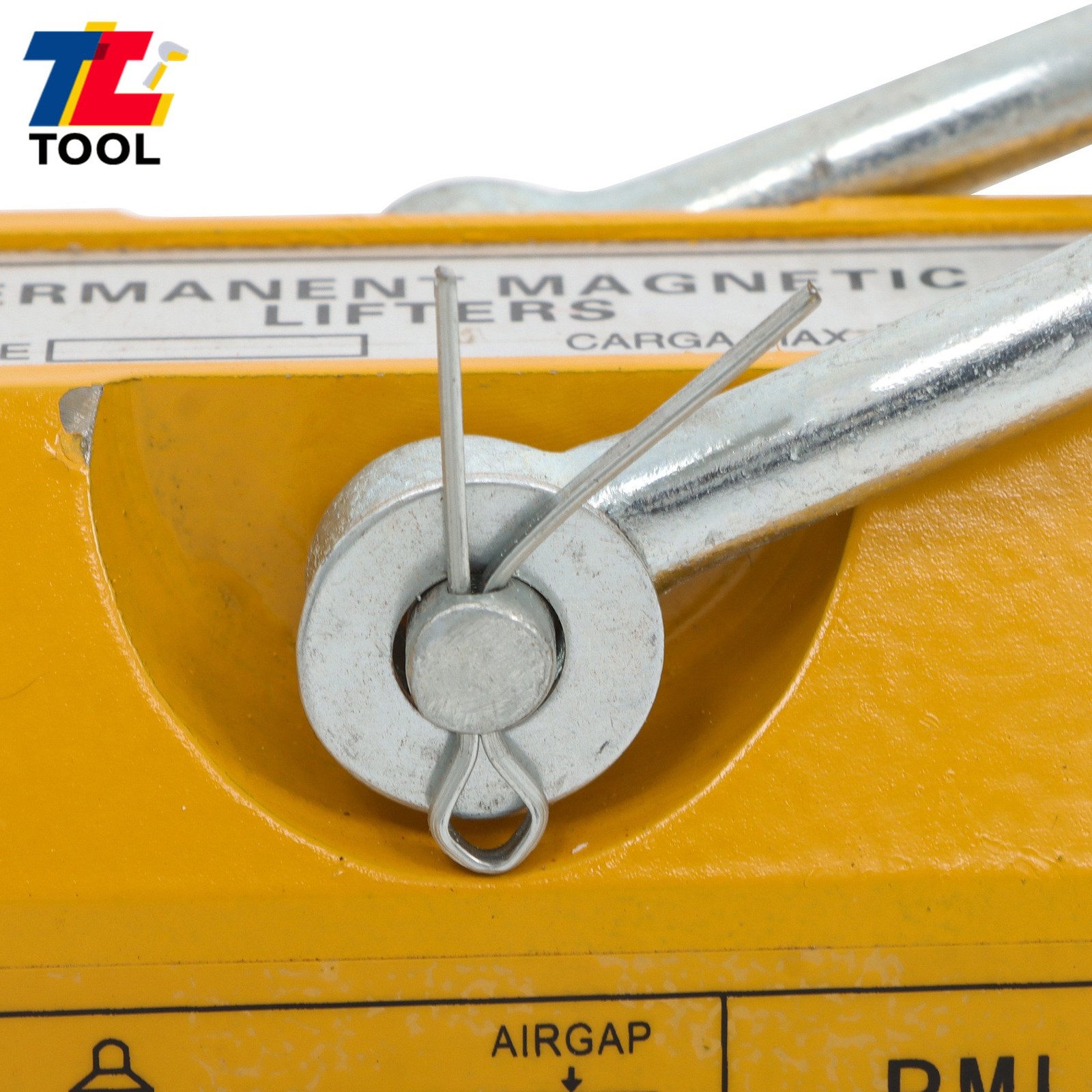 440lbs/200kg Permanent Magnetic Lifter Yellow 2.5 Safety Factor Neodymium Hoist