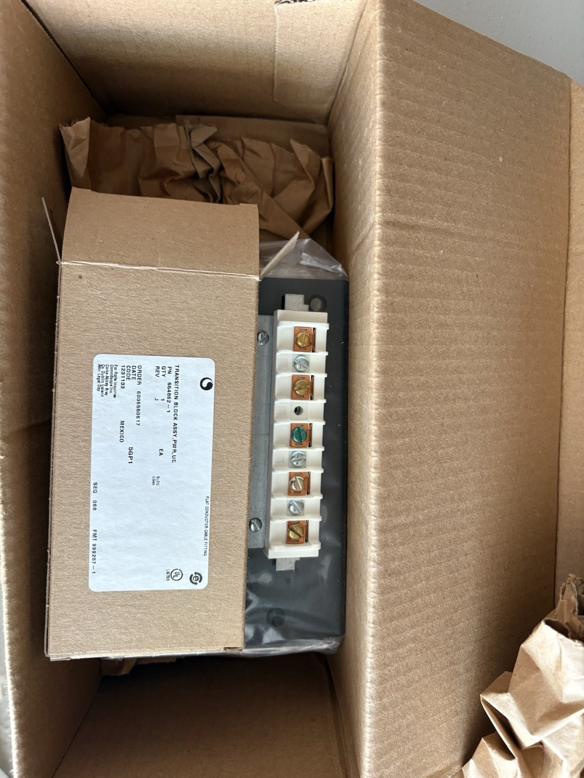 COMMSCOPE Surface Mount Wall Box & Transition Block Assembly 3 Conductor Or 5