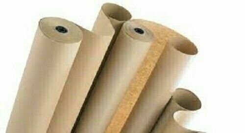 18″ wide x 900′ long 40 lb Rolled Brown Kraft Paper Shipping Void Crafting Fill