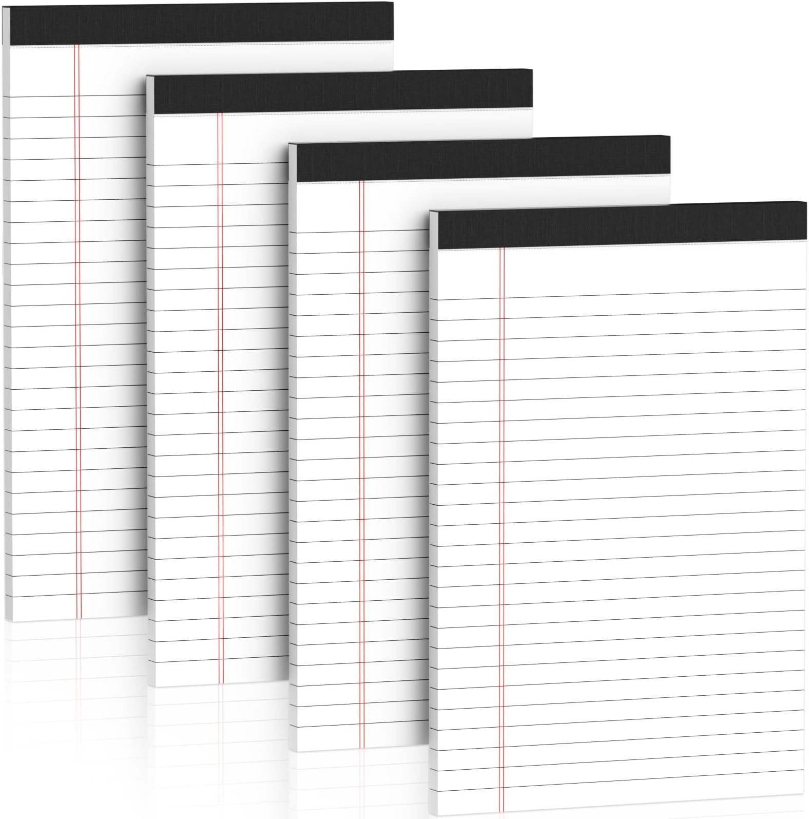 Nichela 5″ x 8″ Note Pads 4 Pack of Legal Pads 21lb Notepad College Ruled Leg…