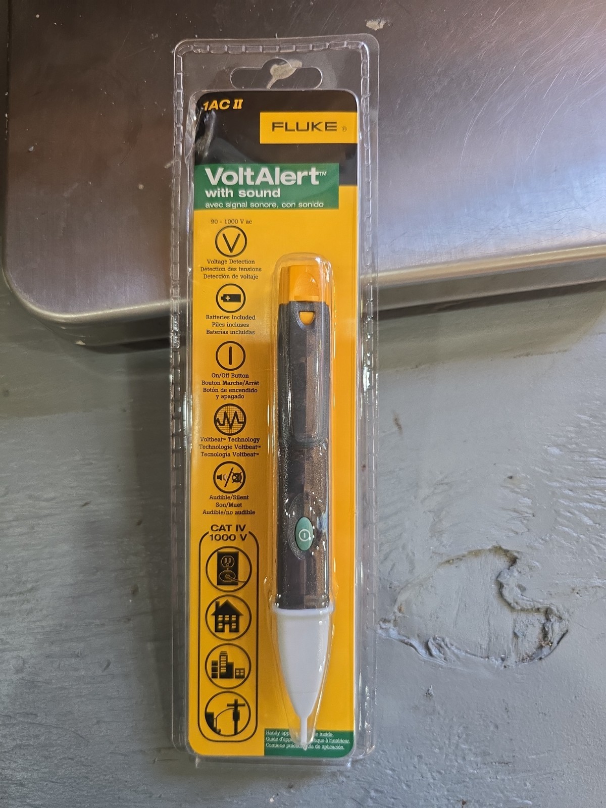 Fluke 1AC-C2 II VoltAlert Non-contact 90~1000V AC Voltage Detector Tester 4165