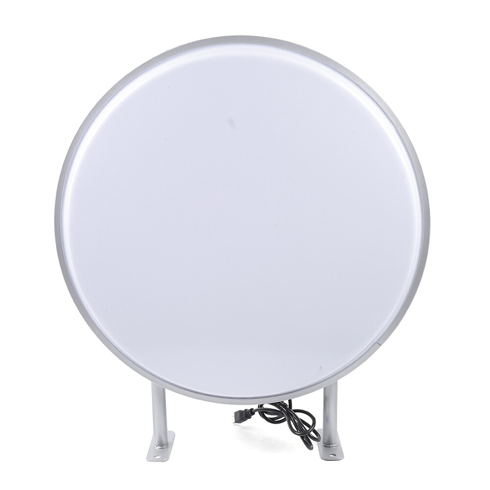 LED Light Box Round Double Sided Outdoor Advertising Illuminated Projecting Sign