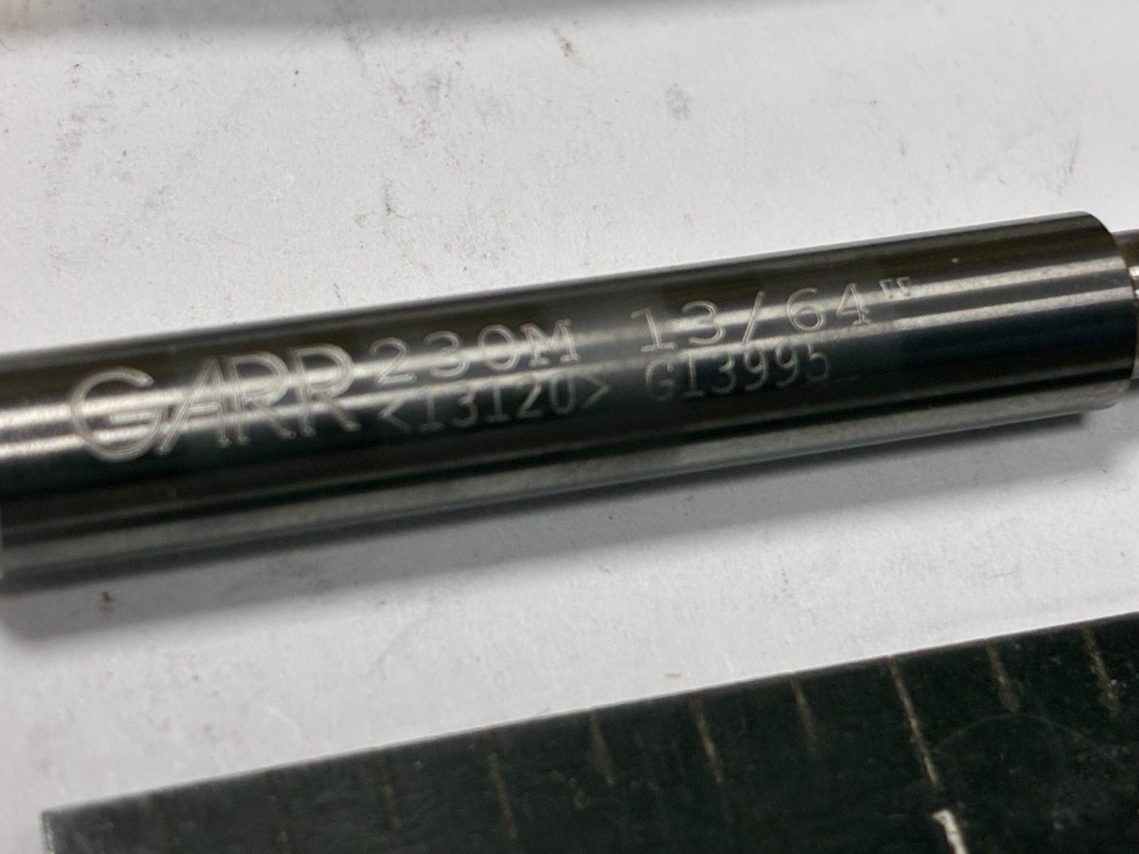 GARR 230M, 0.190″ Carbide Bore Mill, 4-Flute, TiAlN. .25″ Shank, 2-1/2″ OAL