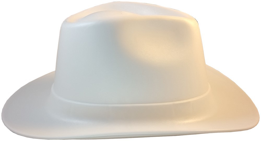 Occunomix Western Cowboy Hard Hat with Ratchet Suspension – White
