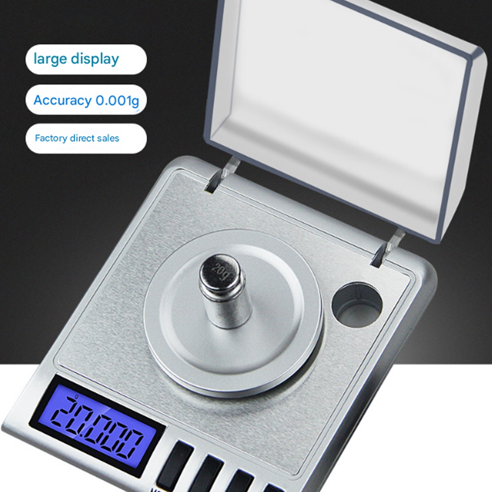 Smart Weigh 20g x 0.001 grams, High Precision Milligram ScaleTmnT