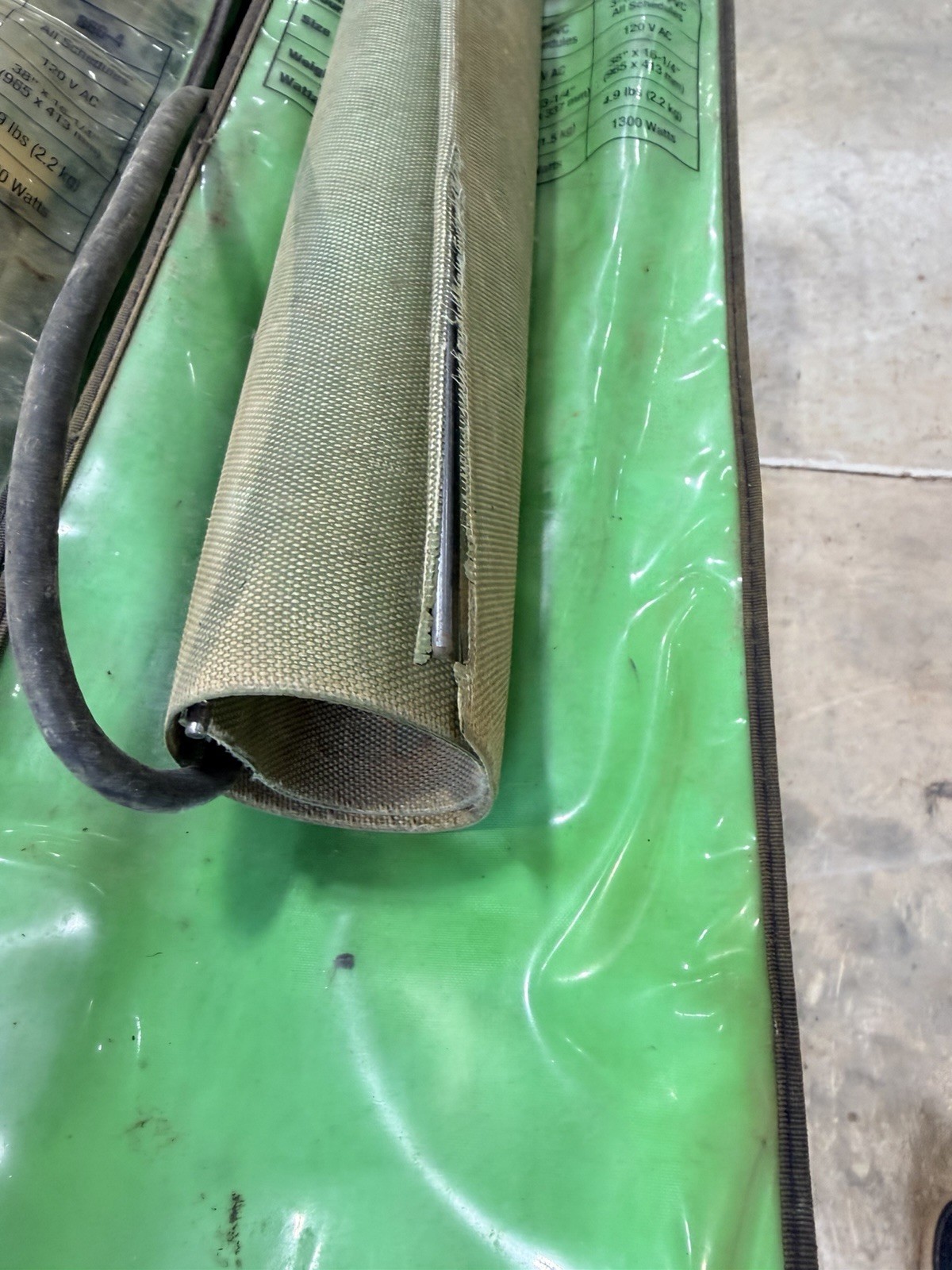 Greenlee Textron PVC Heating Blanket for 3-1/2”-4” PVC Conduit 120V Made In USA
