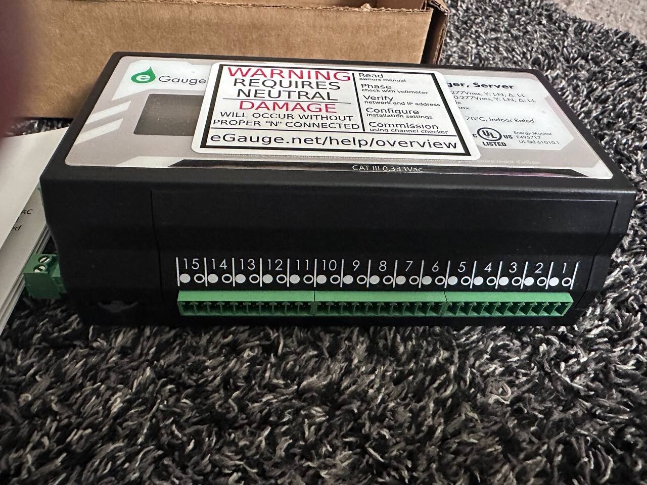 eGauge System eGauge Core EG4015 CAT III 0.333