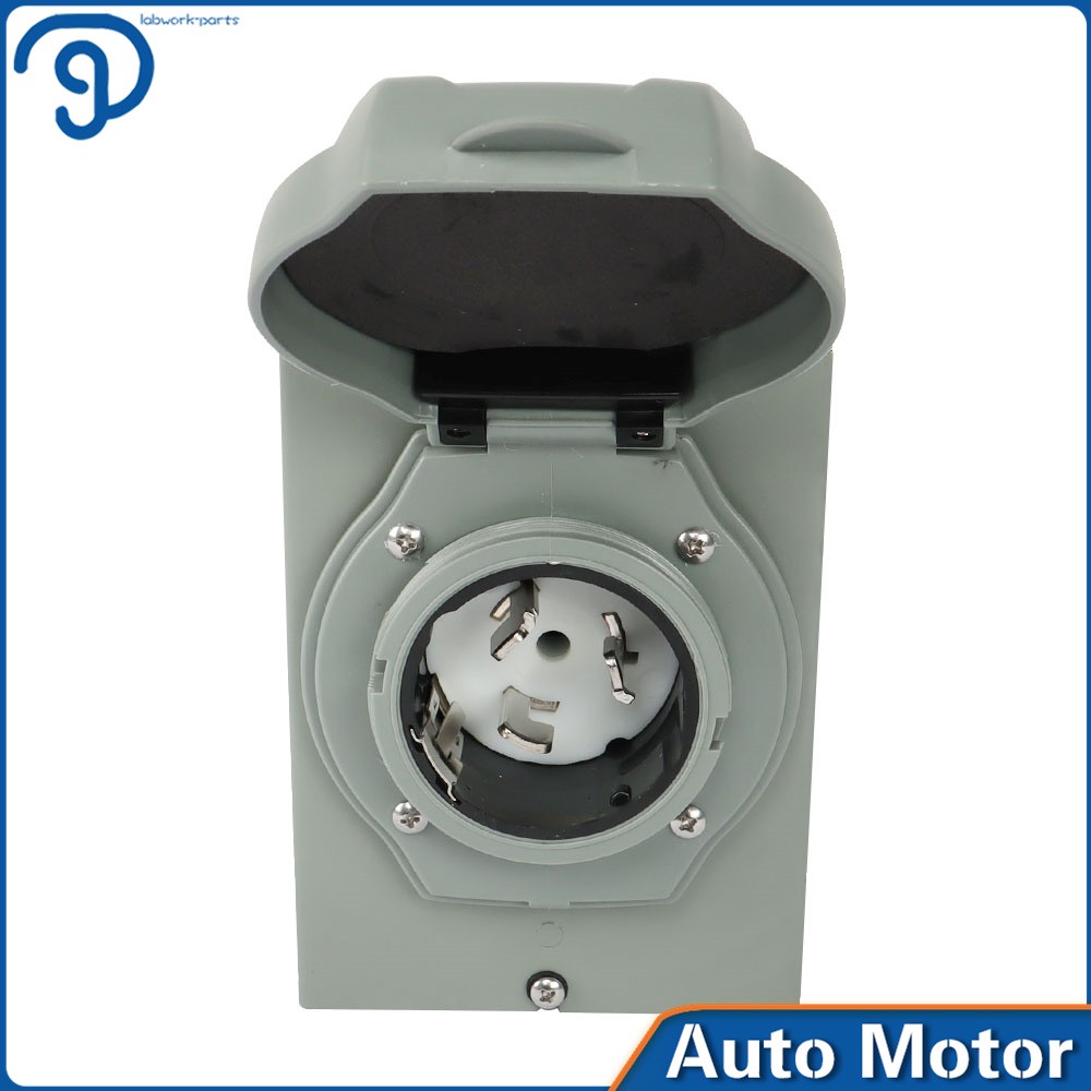 50 Amp Generator Power Cord Inlet Box Outdoor SS-2-50P CS6375 3Prong ETL Listed