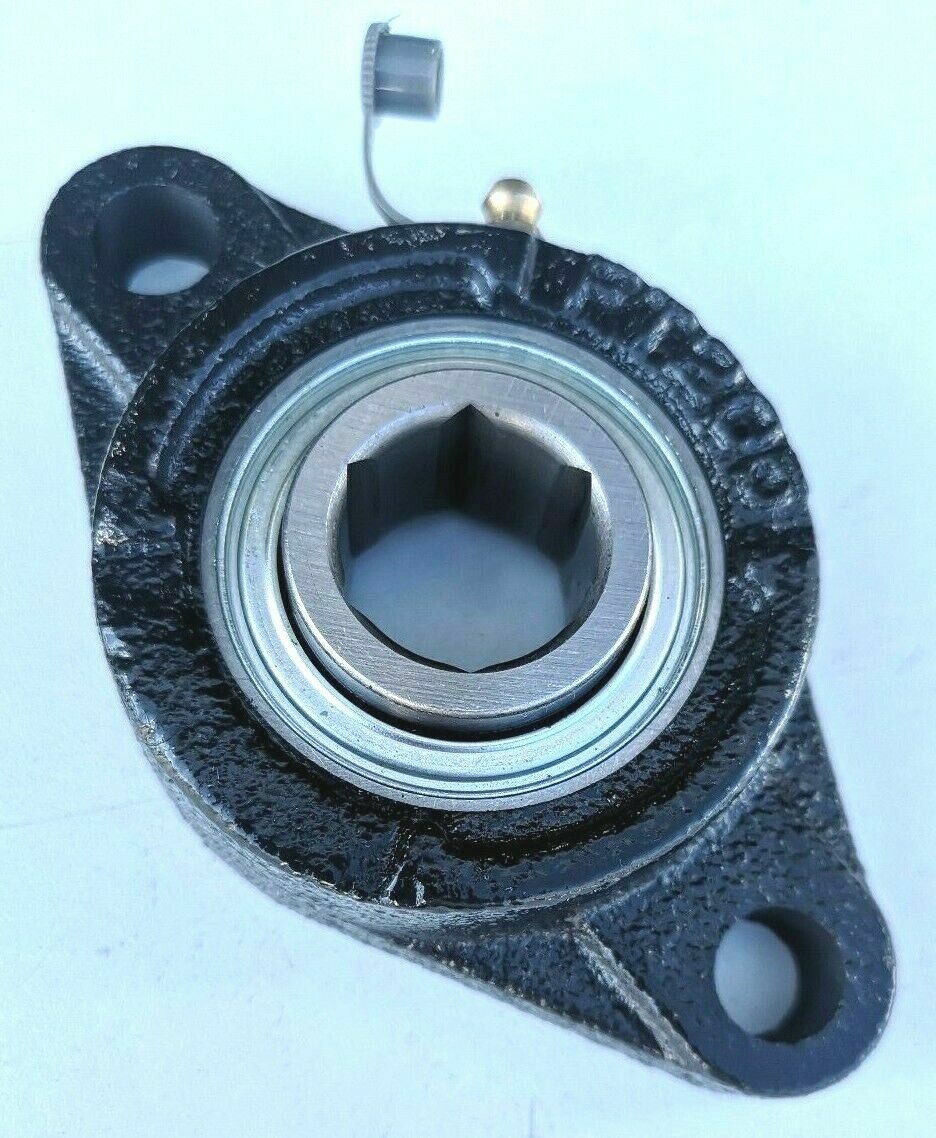 Premium 1″ Hex Bore 2-Bolt Flange Bearing Unit, 206KRRB6 + Reinforced Housing