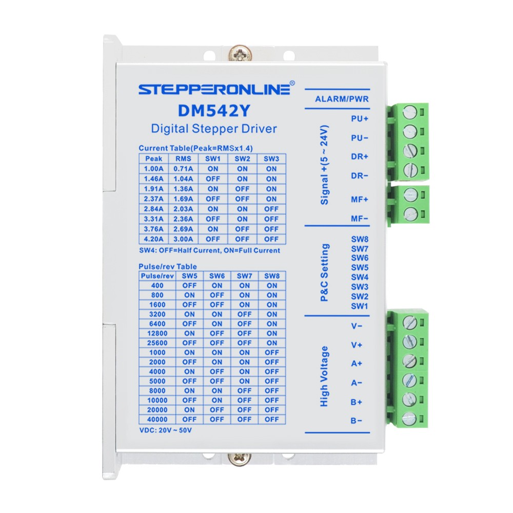 STEPPERONLINE Nema 23 Stepper Motor CNC Kit 1.9Nm(269oz.in) Φ8mm 2.8A W/ Driver