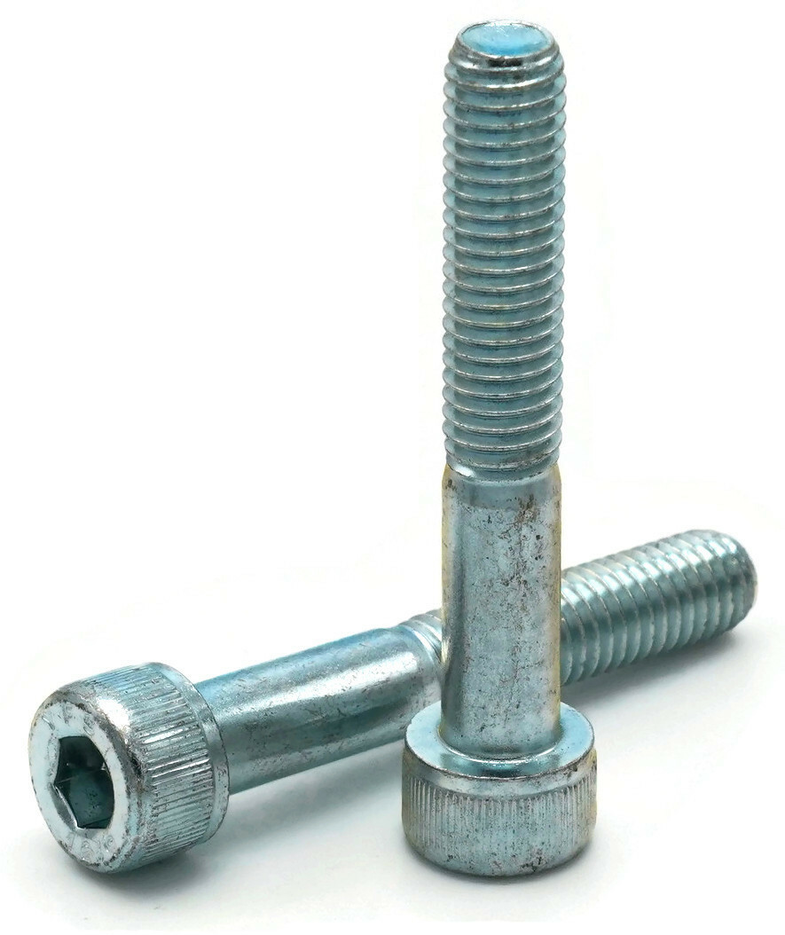 M8-1.25 Socket Head Cap Screws Allen Bolt Class 12.9 Zinc Steel ISO 4762 DIN 912
