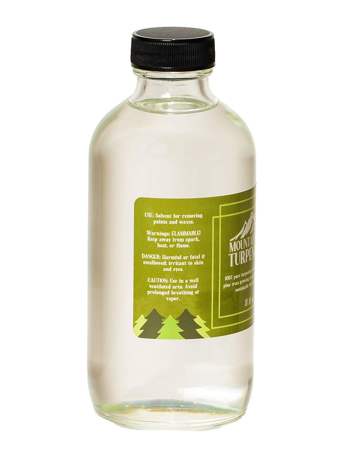 100% Pure Gum Spirits of Turpentine – Natural Paint Thinner, 8oz – Locally Sourc