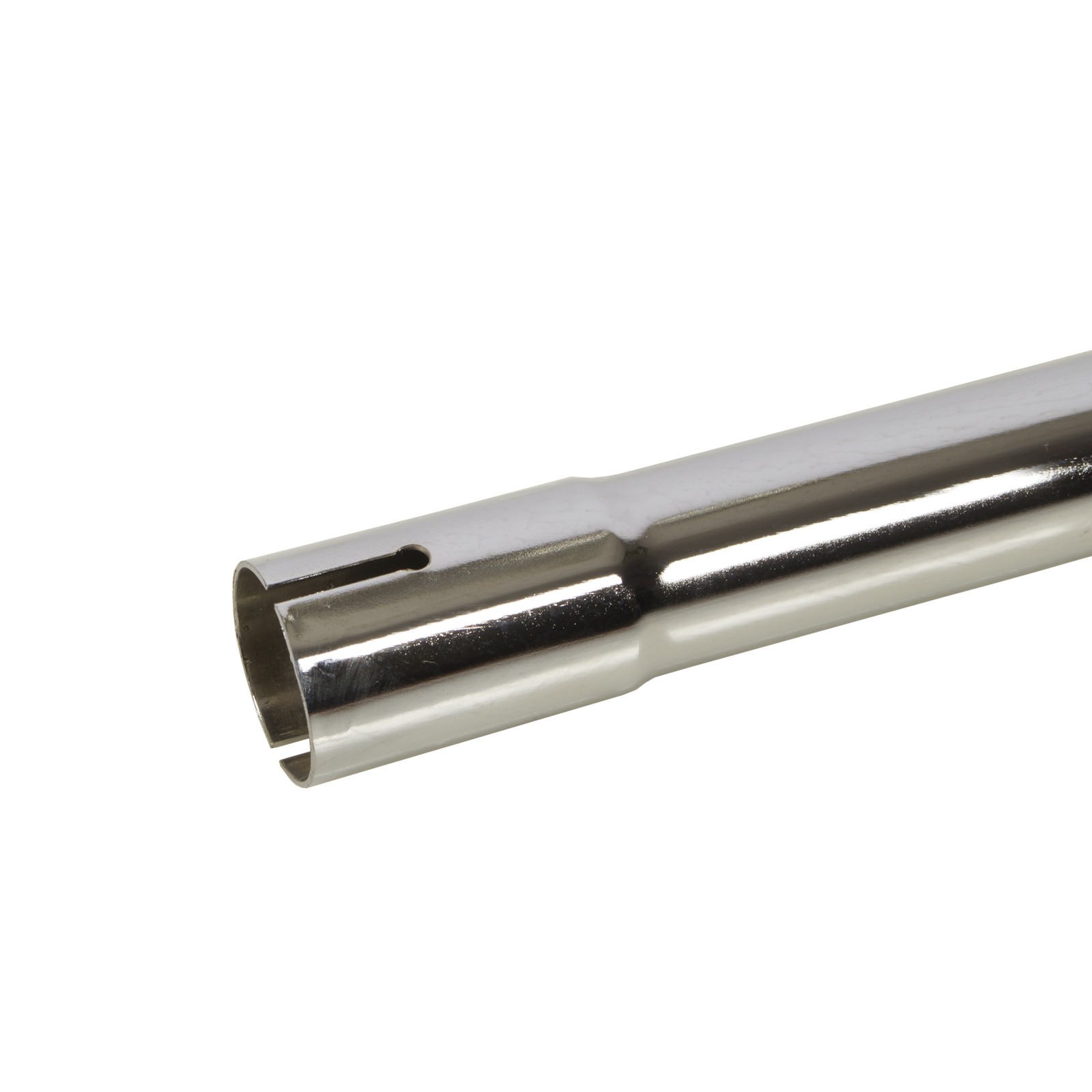 Exhaust Pipe Stack Replacement UNIVERSAL – 1-1/2″ x 24″, Curved Chrome