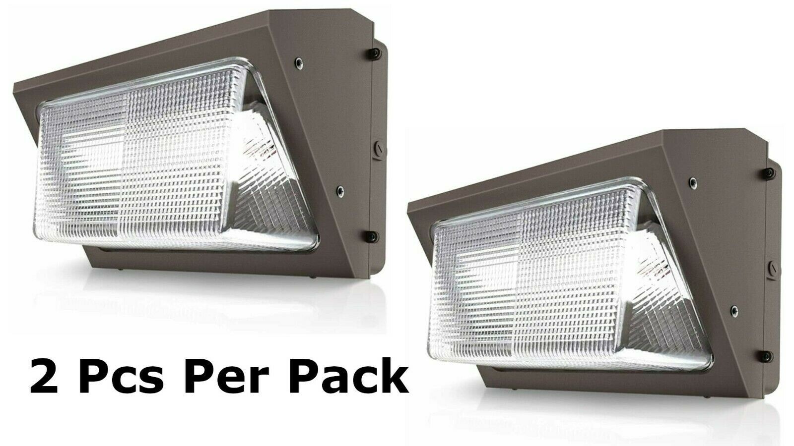 2Pcs 80Watt Outdoor Led Wall pack Light 5000K UL DLC Listed replace 400W MH Ip65