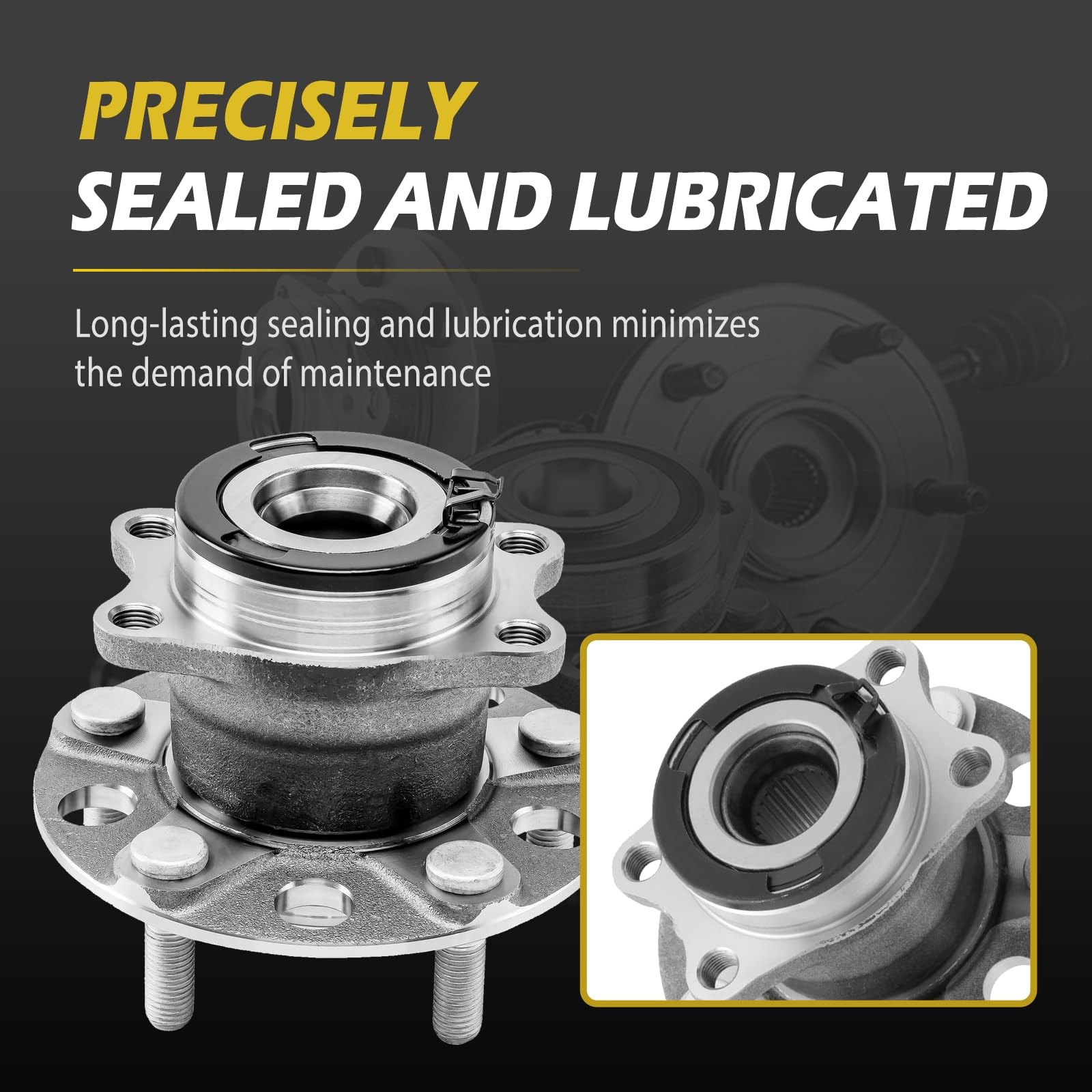 AWD Rear Wheel Bearing Hub for Jeep Compass/Patriot/Dodge Caliber 2007-2017