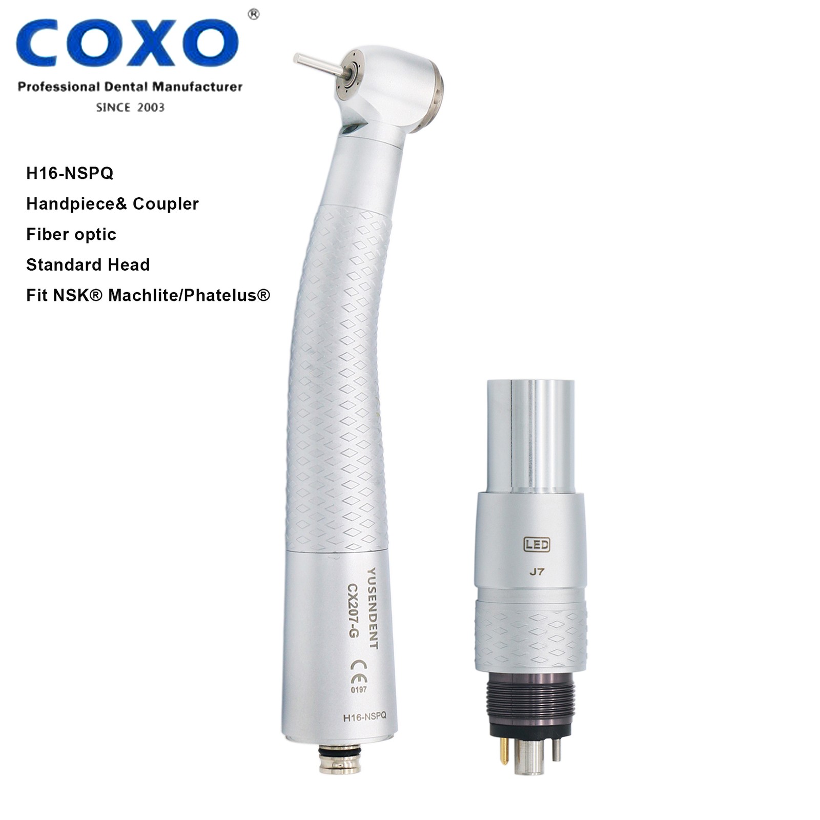 COXO H16 Dental Fiber Optic High Speed Turbine Handpiece For KaVo NSK Coupling