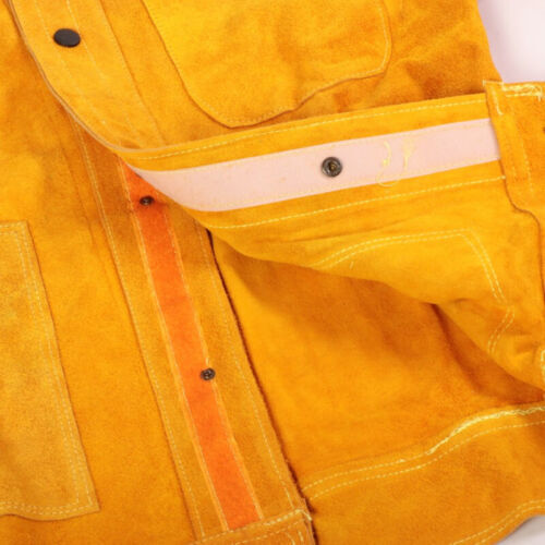 Leather Welding Work Jacket Split Welder Jacket Clothes For Men Women XXXL Size