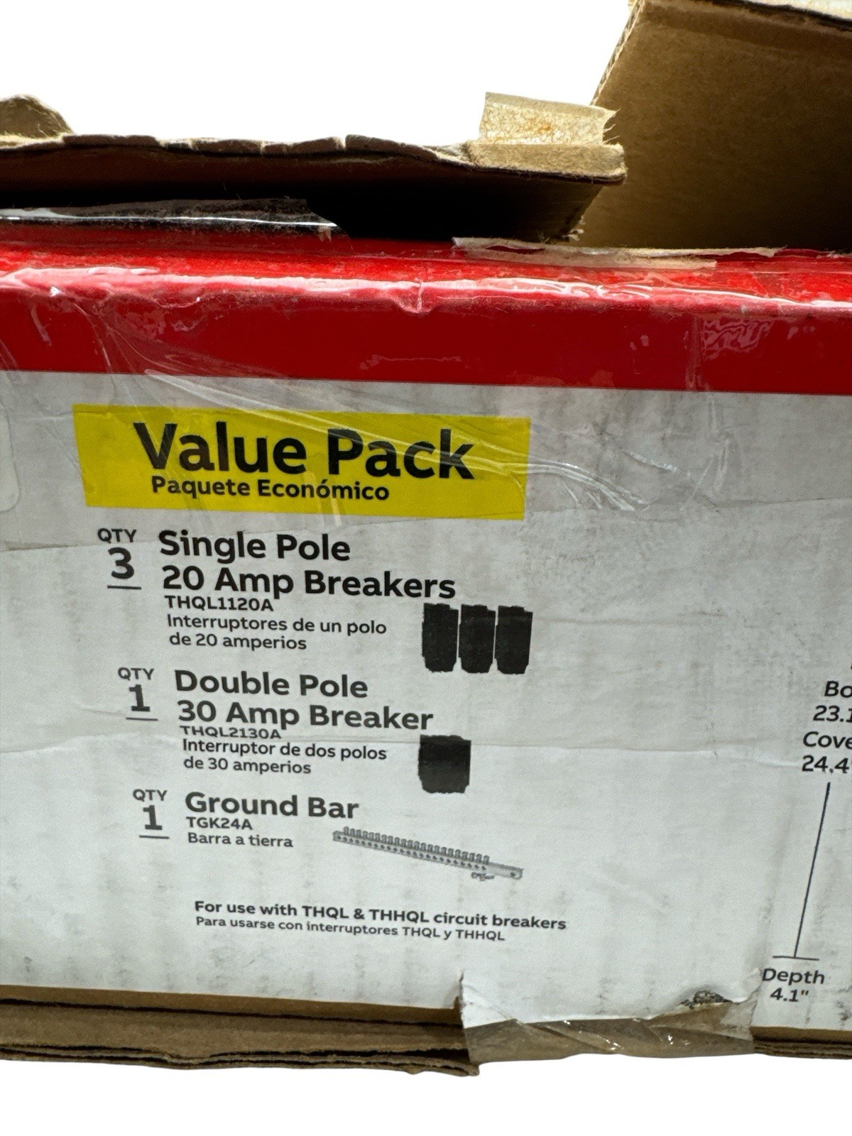 ABB 125 Amp 24-Space 48-Circuit Main Lug Plug-On Neutral Value Pack PAL2412PA