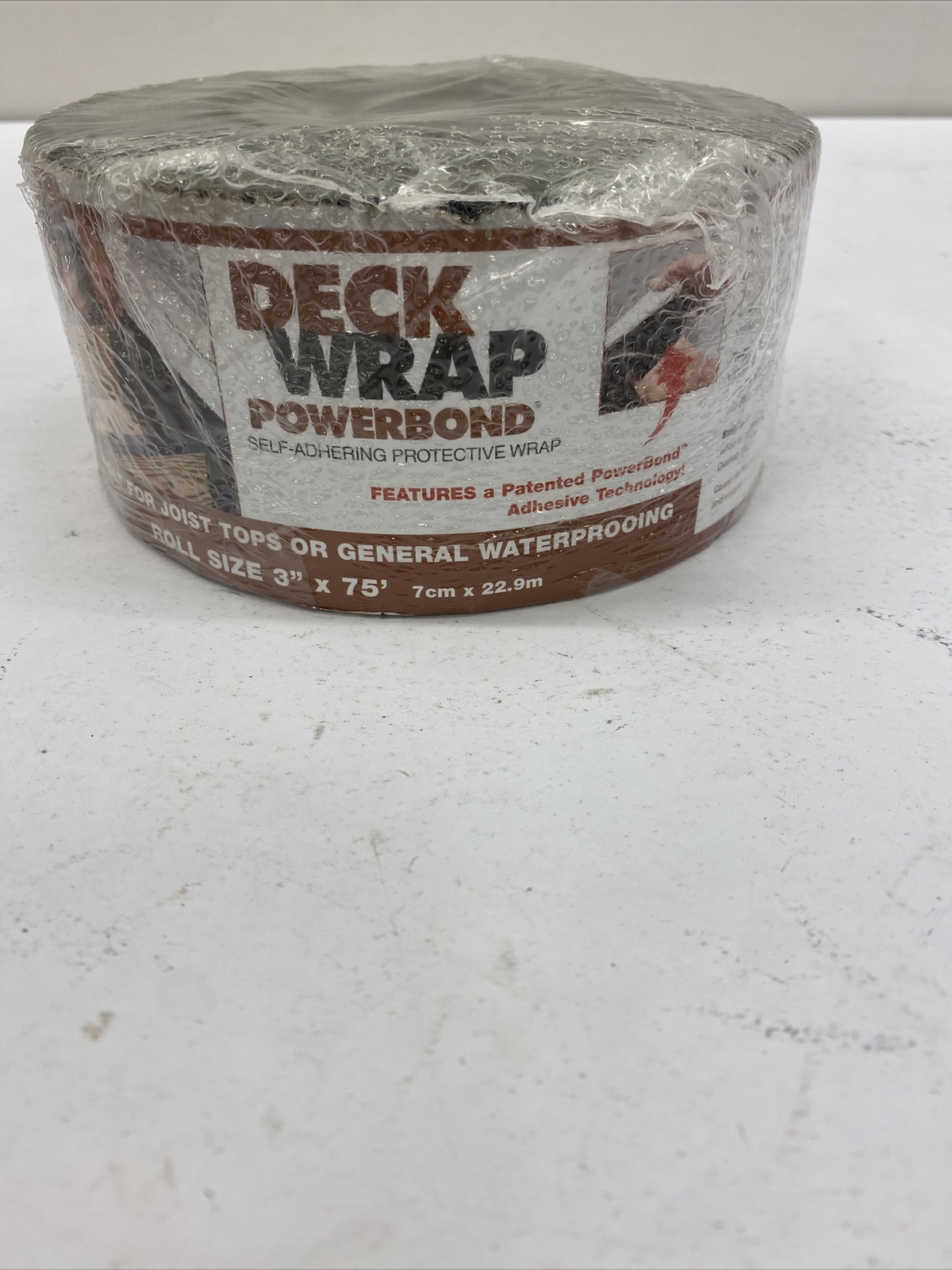 DECKWRAP POWERBOND 3″X75′ SELF ADHERING PROTECTIVE WRAP