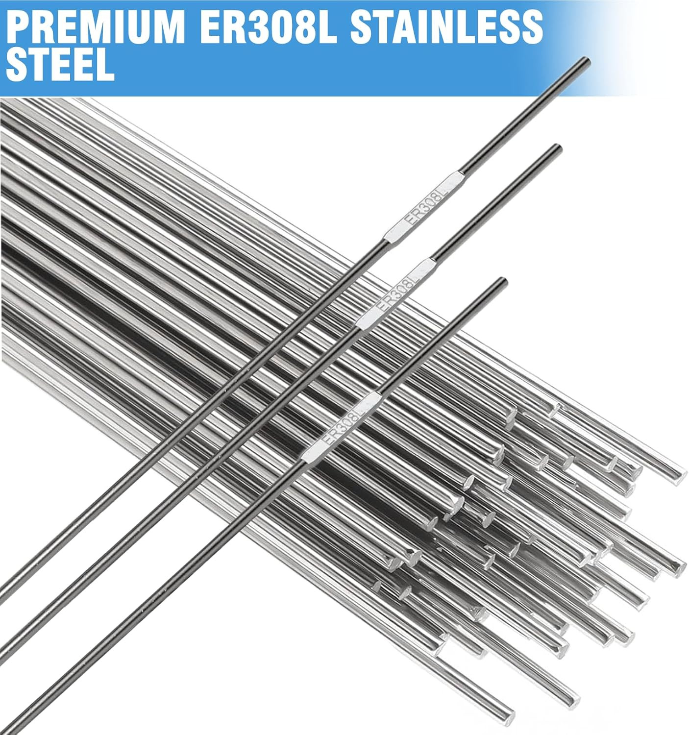 30 Pcs Stainless Steel TIG Welding Rod ER308L, 1/16″X16″ Welding Wire Filler Rod