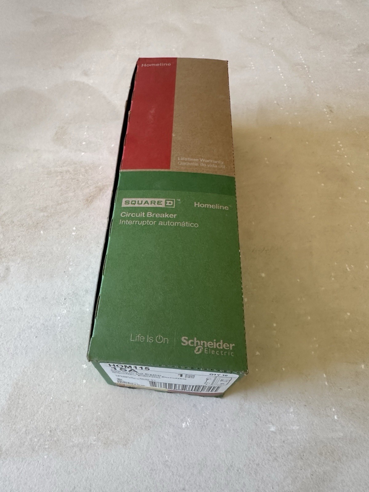 NEW NIB 10 PCS SQUARE D HOMELINE HOM115 15A PLUG IN HOM115 🆕📦✅