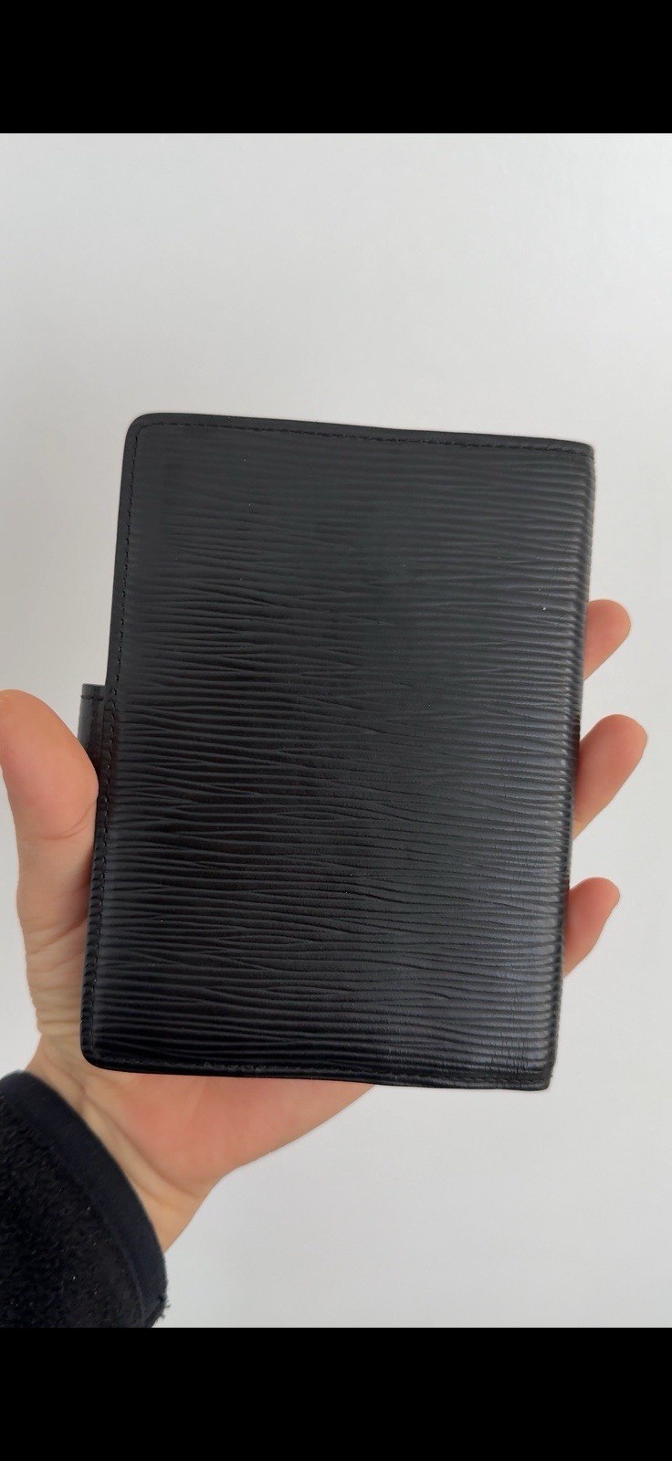 Louis Vuitton Authentic Notebook Cover Epi Black Agenda PM Noir Made in Spain