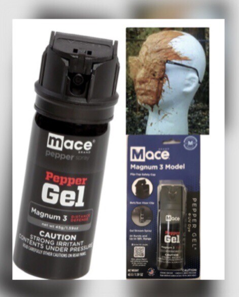 MACE 18 ft Pepper Spray GEL POLICE Women Self Defense Safety BELT CLIP SECURITY