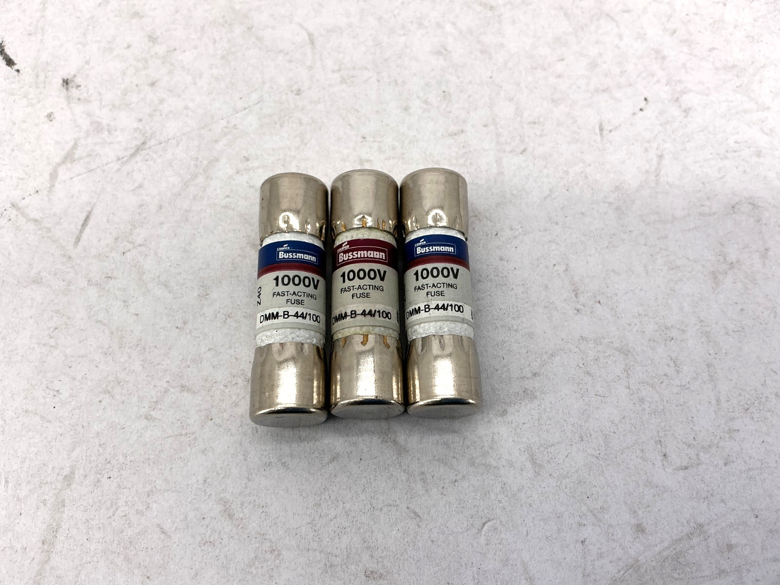 Lot of 3 New Bussmann DMM-B-44/100 1000V Fast-Acting Fuse 44/100A 1000V