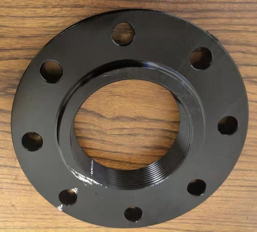 4″ 150LB Raised Face Carbon Steel Threaded (NPT) Flange A105 ASME B16.5