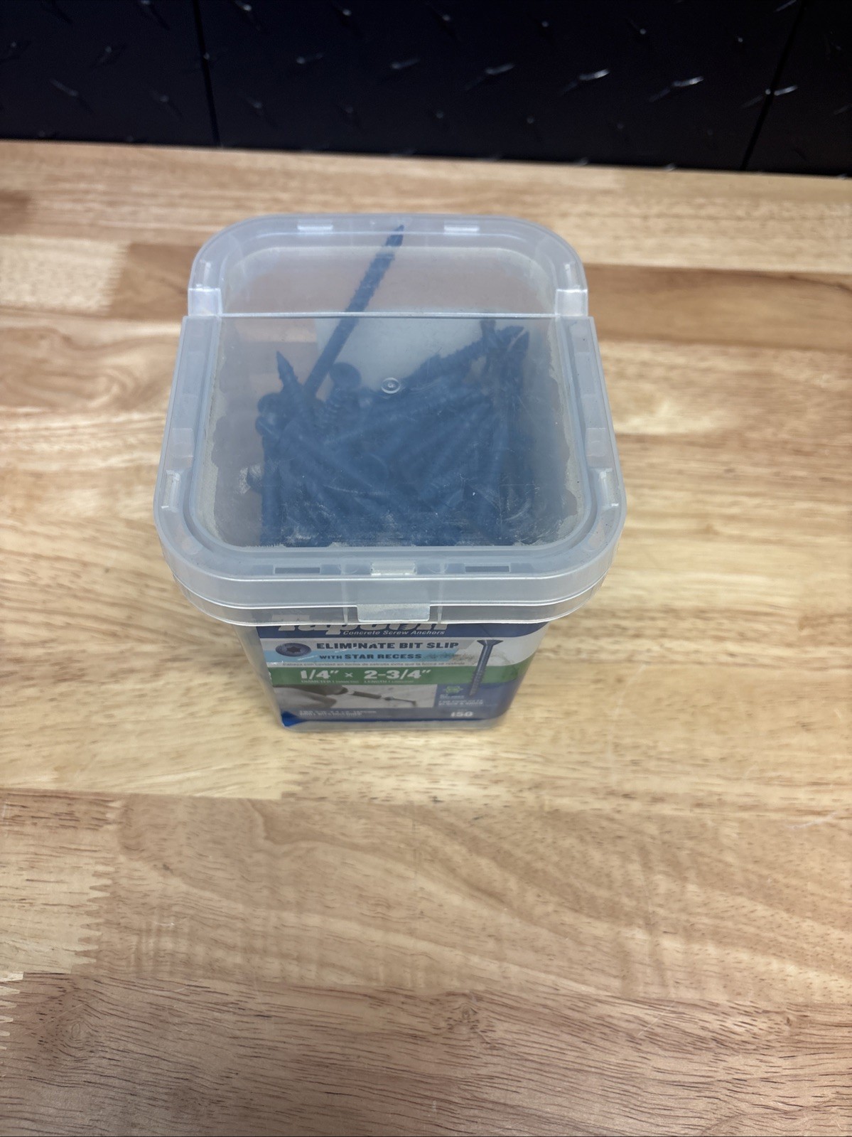 28585 1/4×2-3/4 Blue Star Drive Bugle Head Concrete Anchors 150/Box