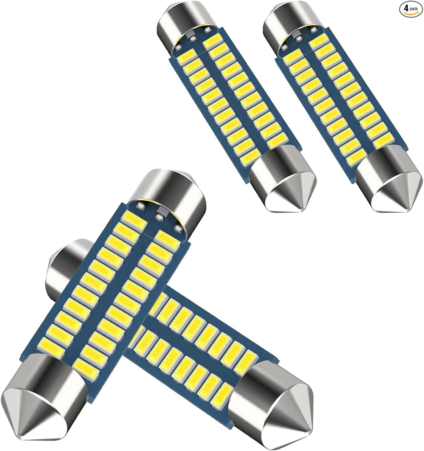Auto 578 211-2 212-2 LED Festoon Bulb 41mm 42mm (1.65in) for Size: 4 PCS #42MM
