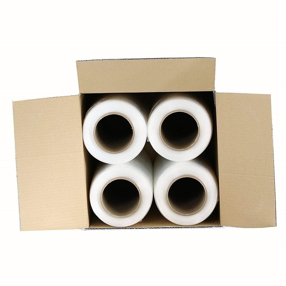 18″ x 1500′ 80 Gauge 4 Rolls Pallet Wrap Stretch Film Hand Shrink Wrap 3 Colors