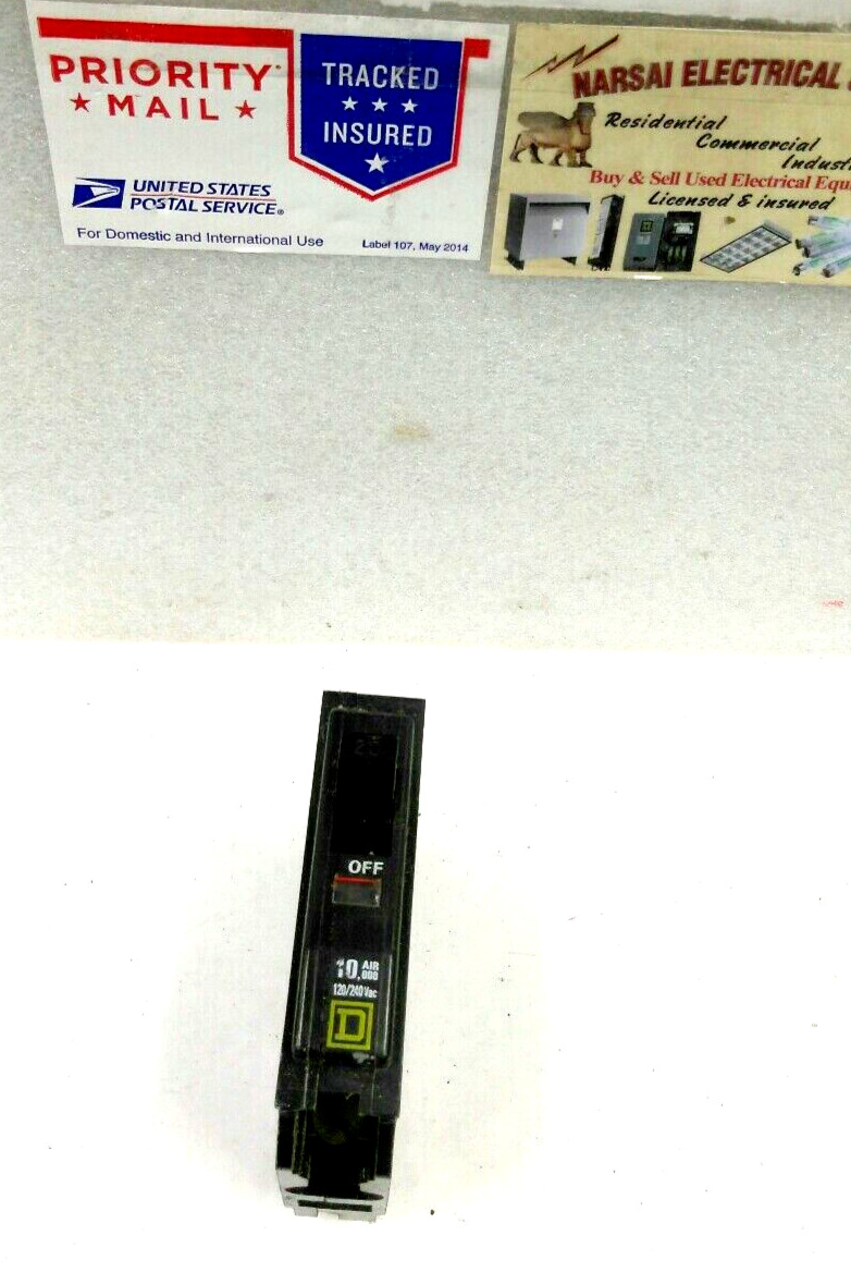 Square D /BREAKER QO120/ 1Pole /20A/ 120-240VA /10KA PLUG-IN NEW STY/USE(49C3UP