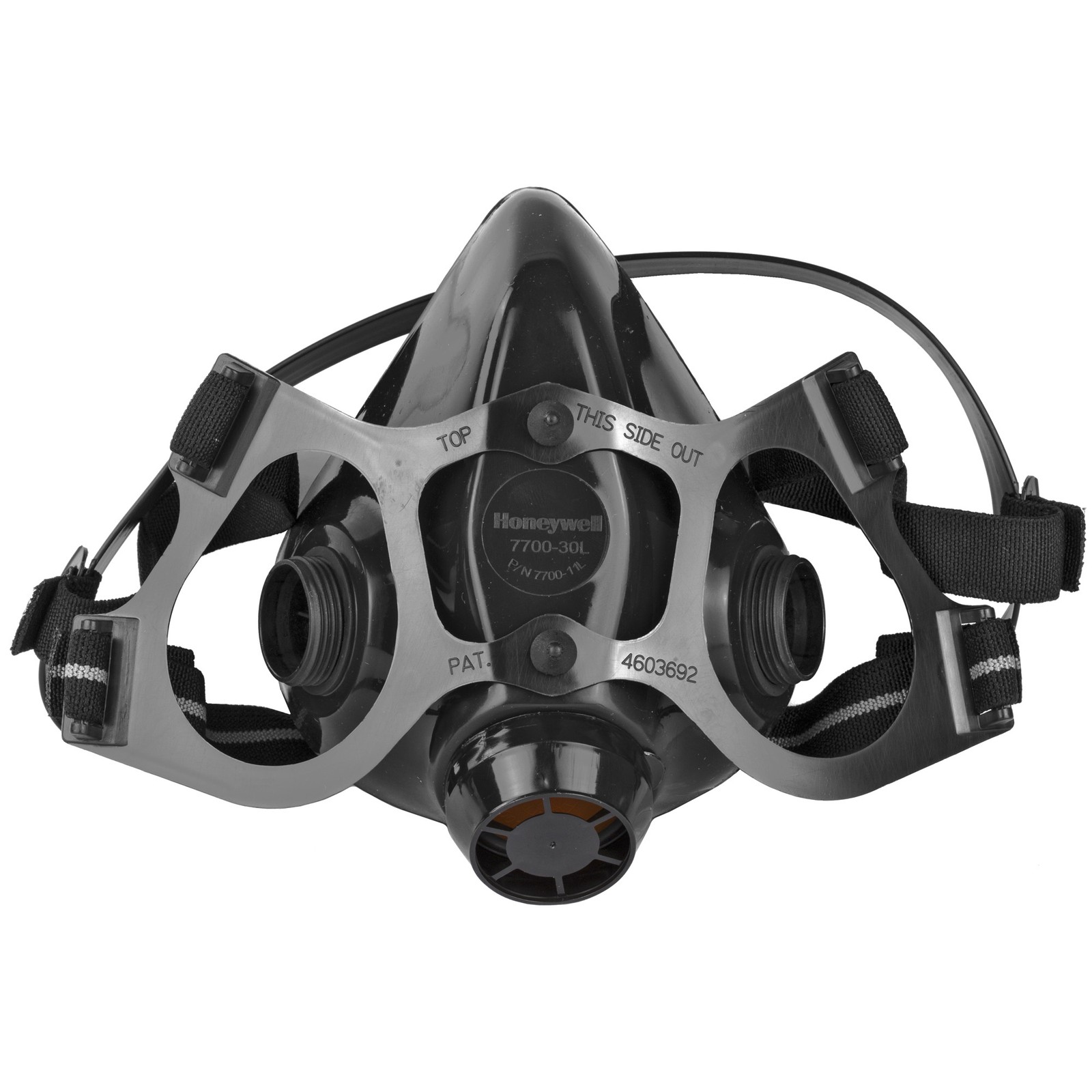 Honeywell Half Mask 7770 Series Medical Grade Silicone Medium Black 770030M