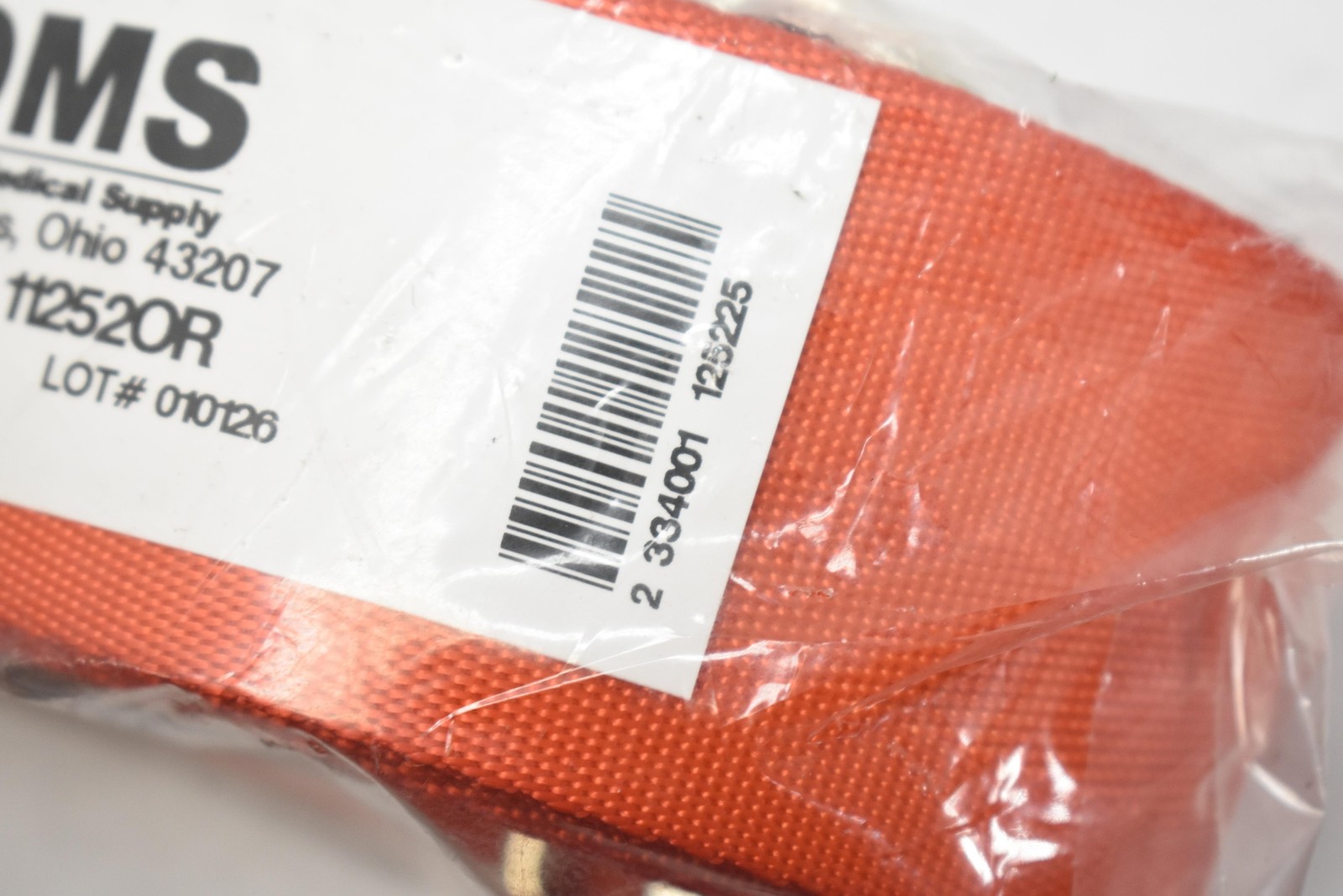 DMS 11252OR Orange Medical Restraint Straps Lot Of 5 Nylon Made In USA